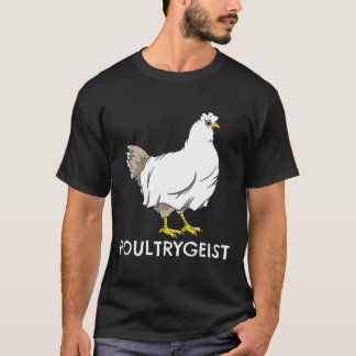 Kycklingspöke Poultrygeist Puns Höna Farmer Hallow T Shirt