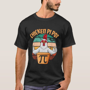Kycklingstolpe Pi Apparel Pi Day Vintage Retro Mat T Shirt