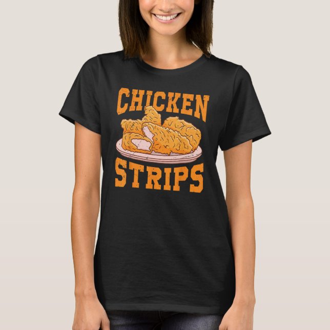 Kycklingstrimlor - Rolig Restaurangägare - Snabbma T Shirt (Framsida)