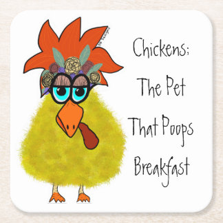 Kycklingunderlägg Underlägg Papper Kvadrat