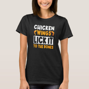 Kycklingvingar Matbloggare Stekta Snabbmat Buffal T Shirt
