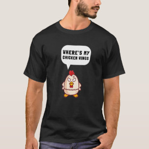 Kycklingvingar Stekt Kyckling Och Kycklingnuggets T Shirt