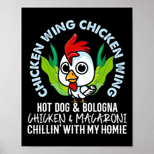 Kycklingvinge Kycklingvinge Varm Hund Bologna Maca Poster (Framsidan)