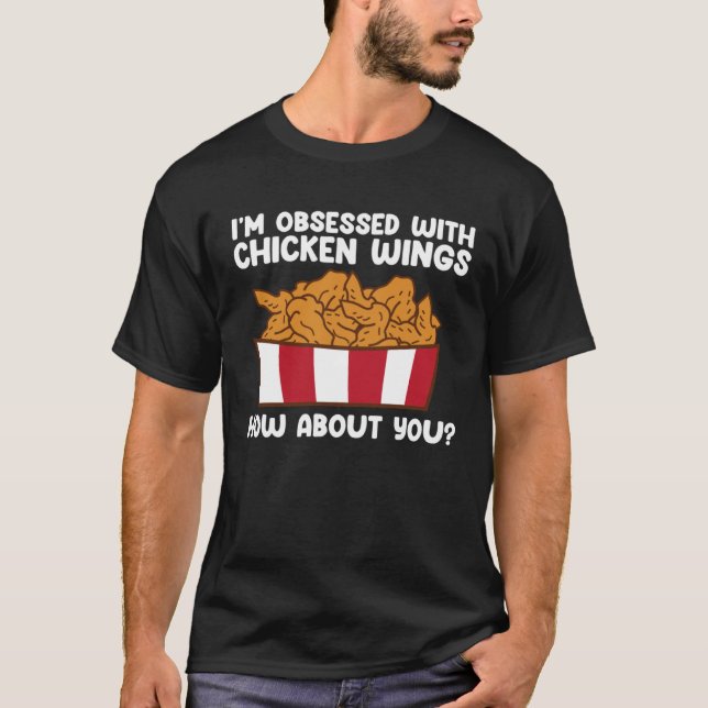 Kycklingvingecitat Het Vinge Snabbmat  Kycklingvin T Shirt (Framsida)