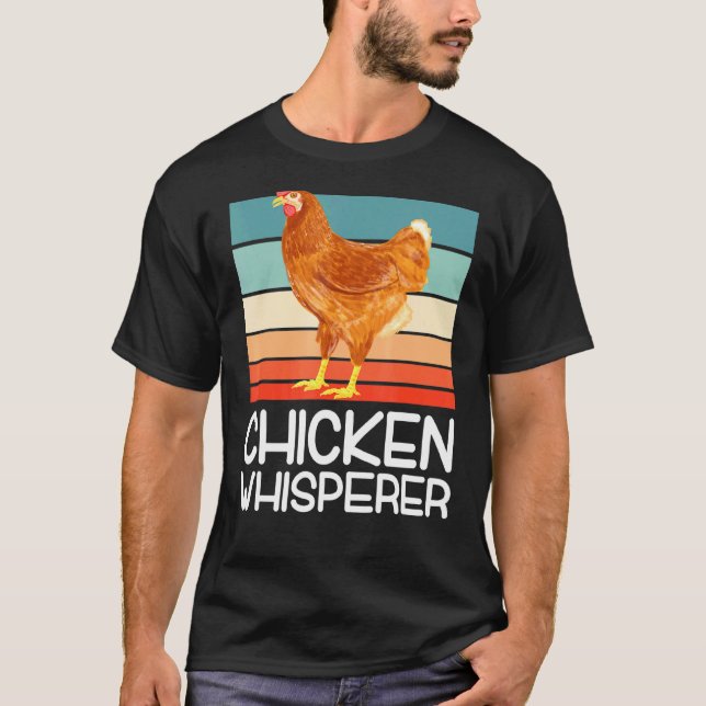 Kycklingviskaren Fjäderfäbonde Kyckling T Shirt (Framsida)