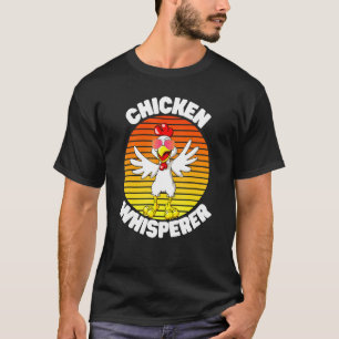 Kycklingviskaren Söt Fågelälskare Jordbruk Retro T Shirt