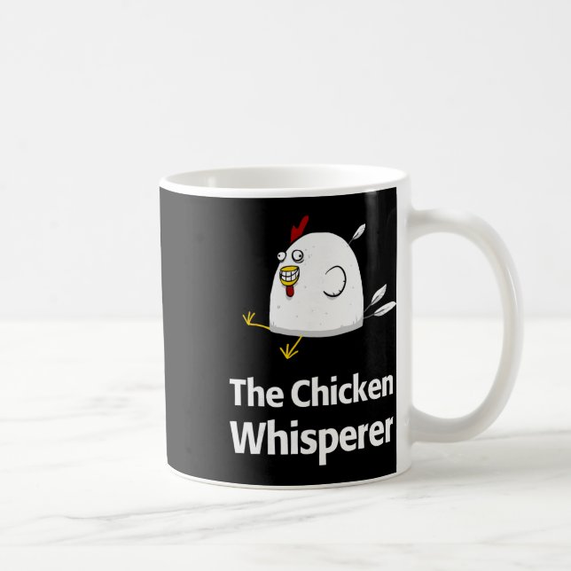 Kycklingviskaren unik äggbonde fjäderfä  kaffemugg (Höger)