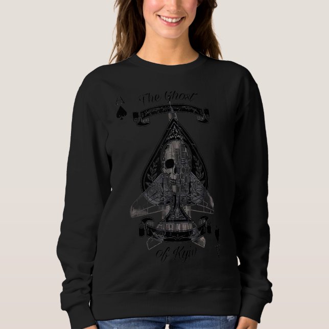 Kyiv Ghost The Grim Reaper Ghost of Kyiv T Shirt (Framsida)