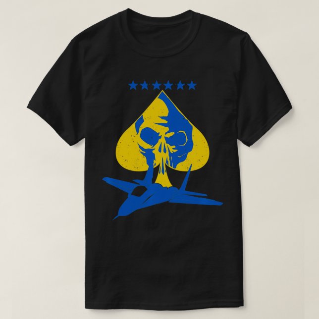 Kyiv Kiev Ukraina Ace Fighter Pilot Pu T Shirt (Design framsida)