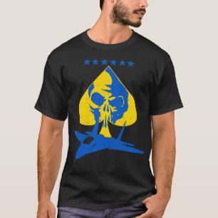 Kyiv Kiev Ukraina Ace Fighter Pilot Pu T Shirt
