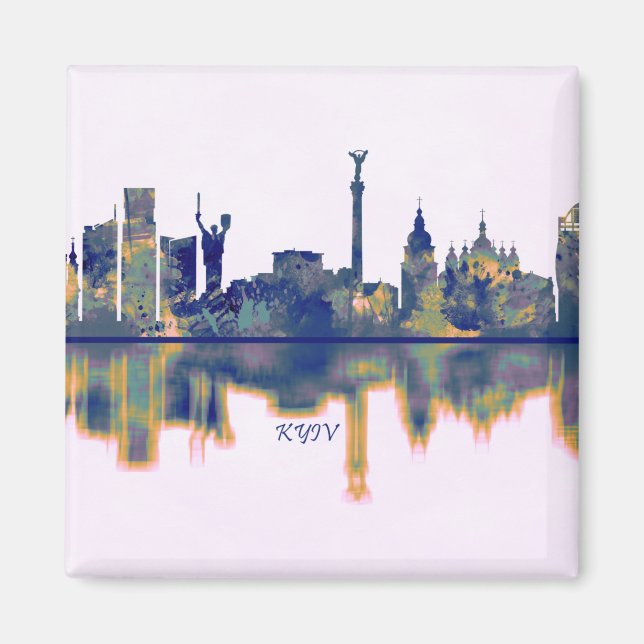 Kyiv Skyline Magnet (Framsidan)
