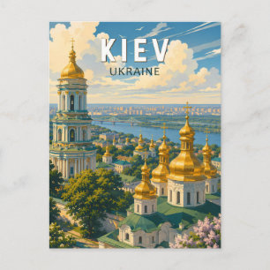 Kyiv Ukraina Illustration Resa Konst Vintage Vykort