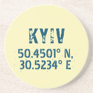 Kyiv Ukraina Latitude & Longitud Distress Underlägg