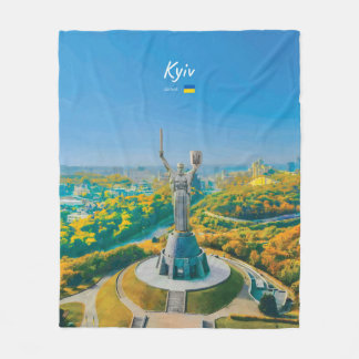 Kyiv, Ukraina - Monumentet Moder Ukraina Fleecefilt