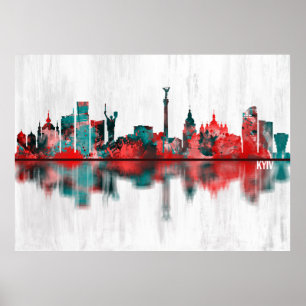Kyiv Ukraina Skyline Poster