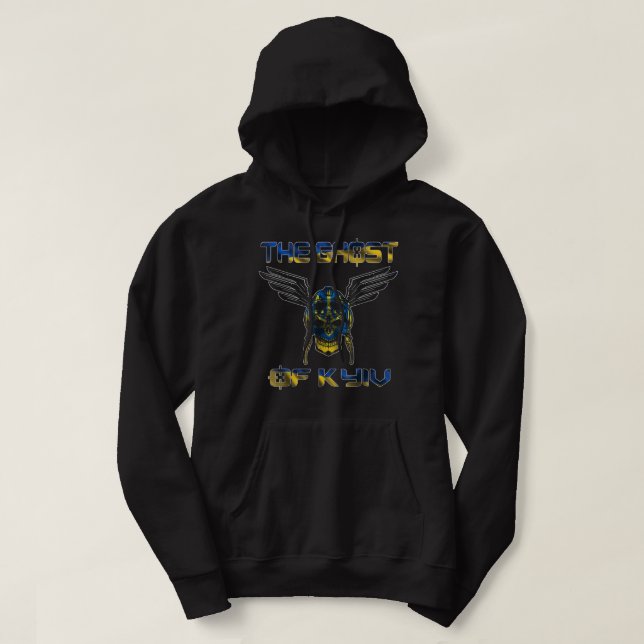 Kyiv-värdlandet, stå med ukrainsk landsflykt hoodie (Design framsida)