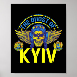Kyivs spöke står med Ukrainas essfighter S Poster