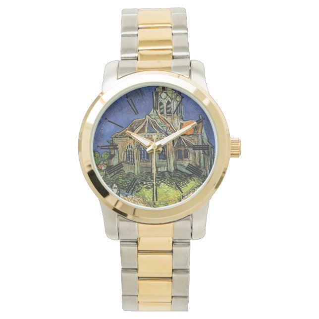 Kykan i Auvers av Vincent van Gogh. Armbandsur (Framsida)