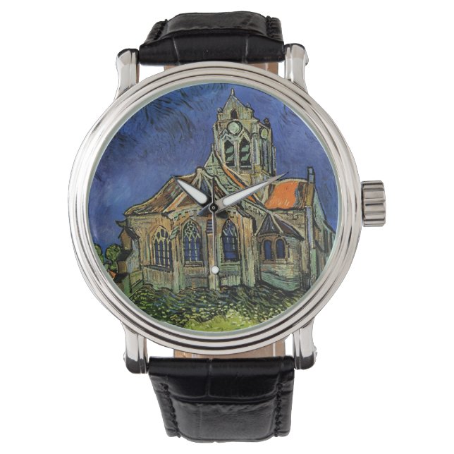 Kykan i Auvers-sur-Oise av Vincent van Gogh Armbandsur (Framsida)