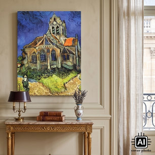 Kykan i Auvers-sur-Oise av Vincent van Gogh Canvastryck