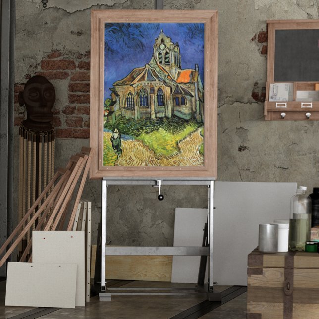 Kykan i Auvers-sur-Oise av Vincent van Gogh Poster (Skapare uppladdad)