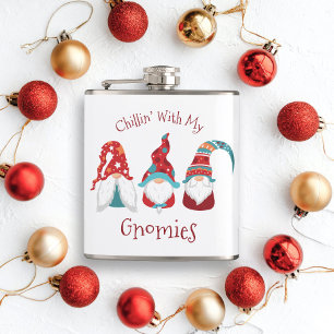 Kyl med min Gnomies Modern Funny Cute Helgdag Fickplunta