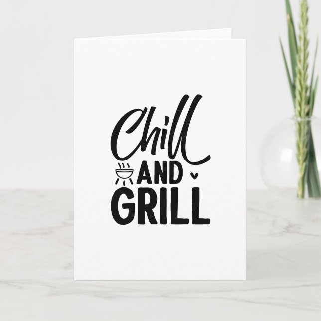 Kyl- och grill-BBQ Kort (Framsida)