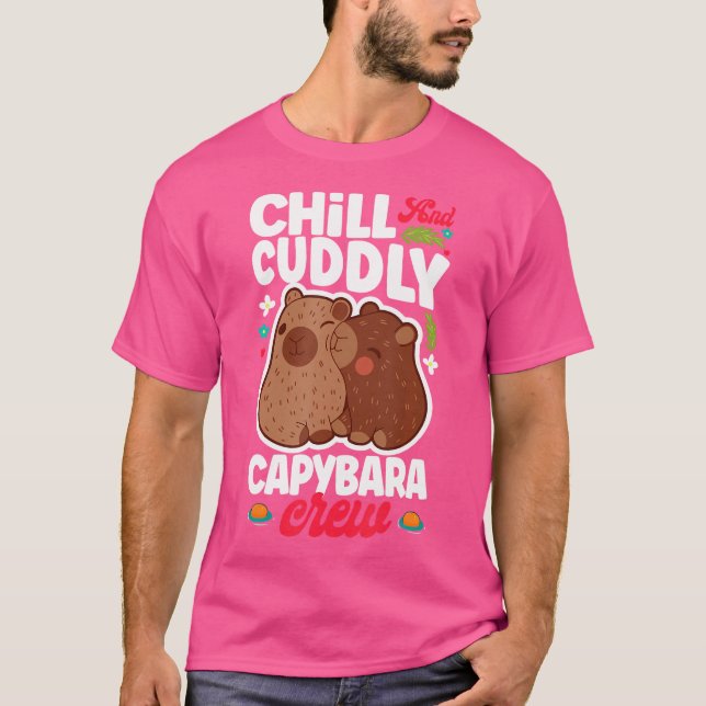 Kyl- och kuddfångare, Cute Capybara Owner T Shirt (Framsida)