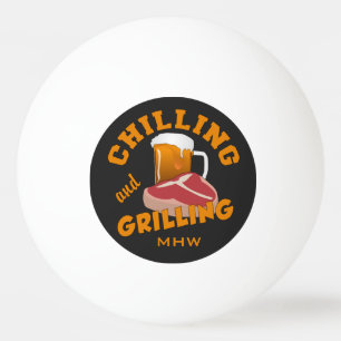 Kyla & grilla beställnings- monogrampingpongbolla pingisboll