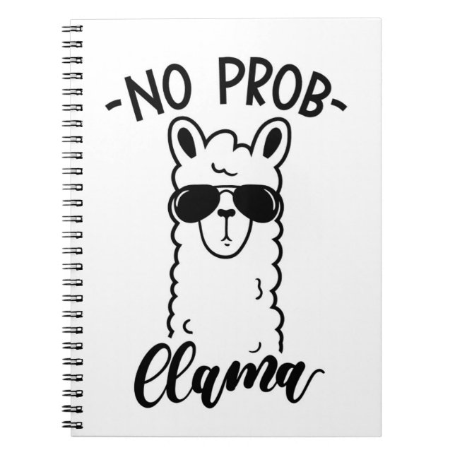 Kyla ingen Prob Llama Anteckningsbok (Framsidan)