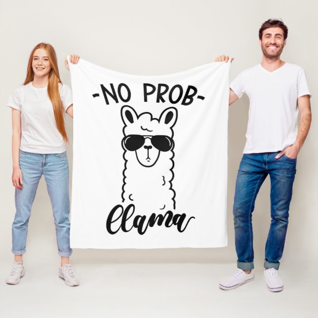 Kyla ingen Prob Llama Fleecefilt (På plats)