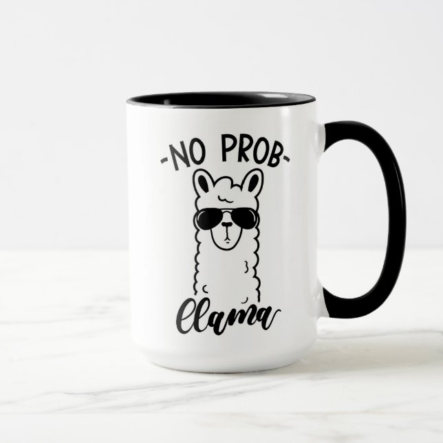 Kyla ingen Prob Llama Mugg (Höger)