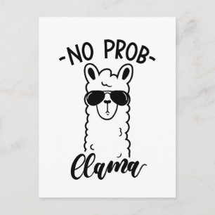 Kyla ingen Prob Llama Vykort