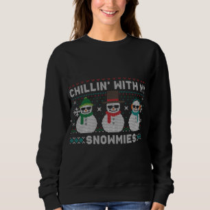 Kyla med mina förkoks snömier, jultea t shirt