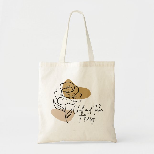 Kyla och ta det lugnt tygkasse (Framsidan)