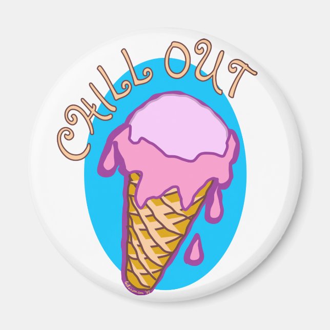 Kyla ut Ice Cream Magnet (Framsidan)