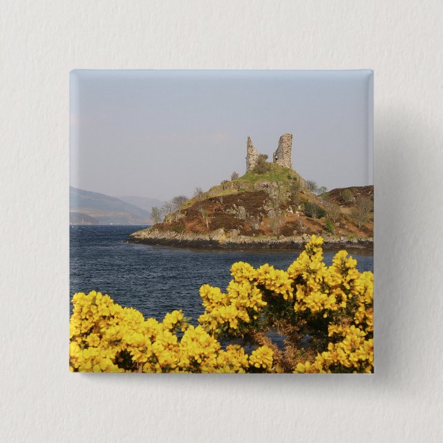 Kyläckin, Skottland. De gamla ruinerna på 2 Knapp (Framsida)