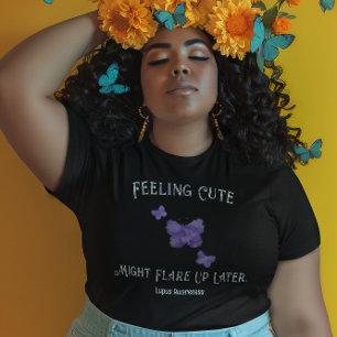 Kylan kan tändas senare än Lila Butterfly T Shirt