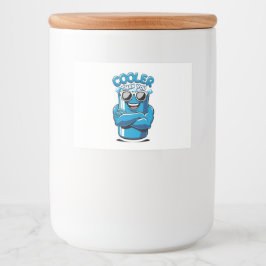 Kylare än du - snyggt Party-färgdesign Mat Etiketter