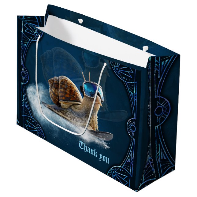 Kylare än resten, snöbordningen snigel. (Framsidan Vinklad)