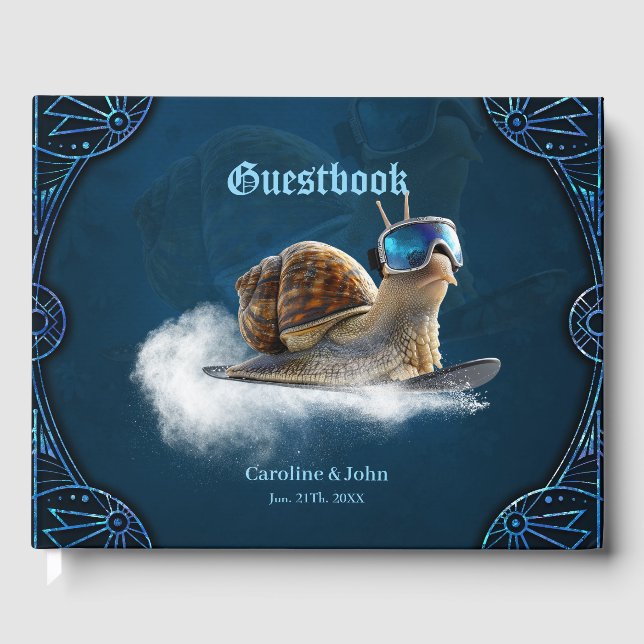 Kylare än resten, snöbordningen snigel. gästböcker (Framsida)