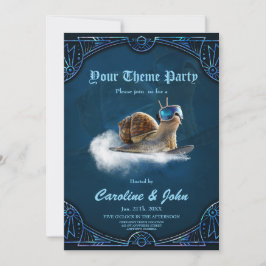 Kylare än resten, snöbordningen snigel. inbjudningar