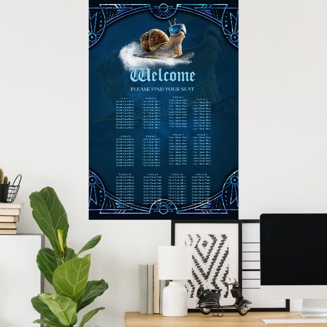 Kylare än resten, snöbordningen snigel. poster (Hemmakontoret)