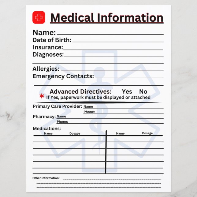 Kylare för Akut för medicinsk information (Framsida)