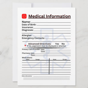 Kylare för Akut för medicinsk information Inbjudningar