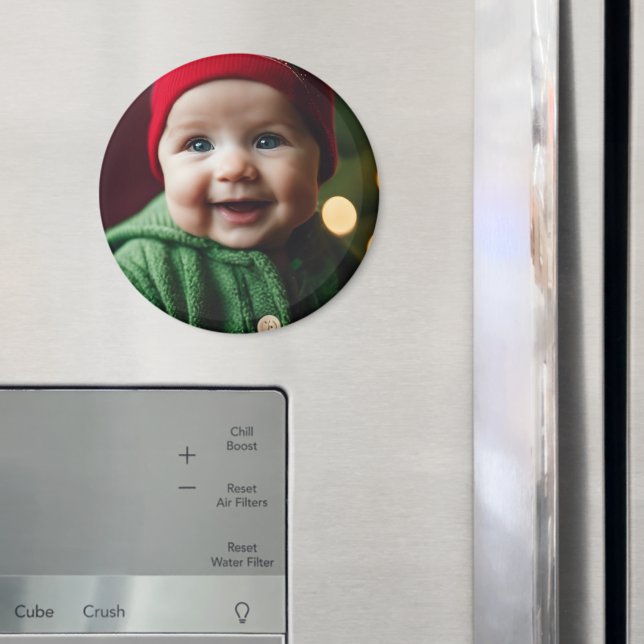 Kylare för julfotopatallrunda i Baby Magnet (In Situ (Fridge))