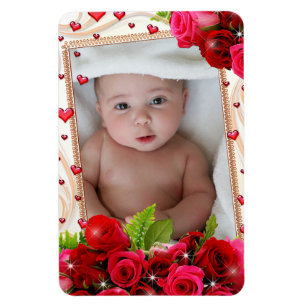 Kylare magnet din foto Red Hearts Ro
