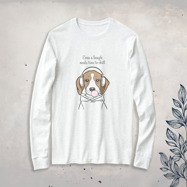 Kylbeagle med Rolig hund Bubblegum Cute T Shirt (Skapare uppladdad)