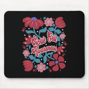 Kylcellsmedvetande Groovy Burgundy Flower Art R Musmatta