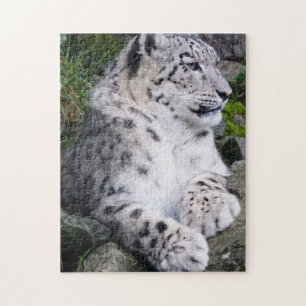 Kyld ut snöLeopard Pussel